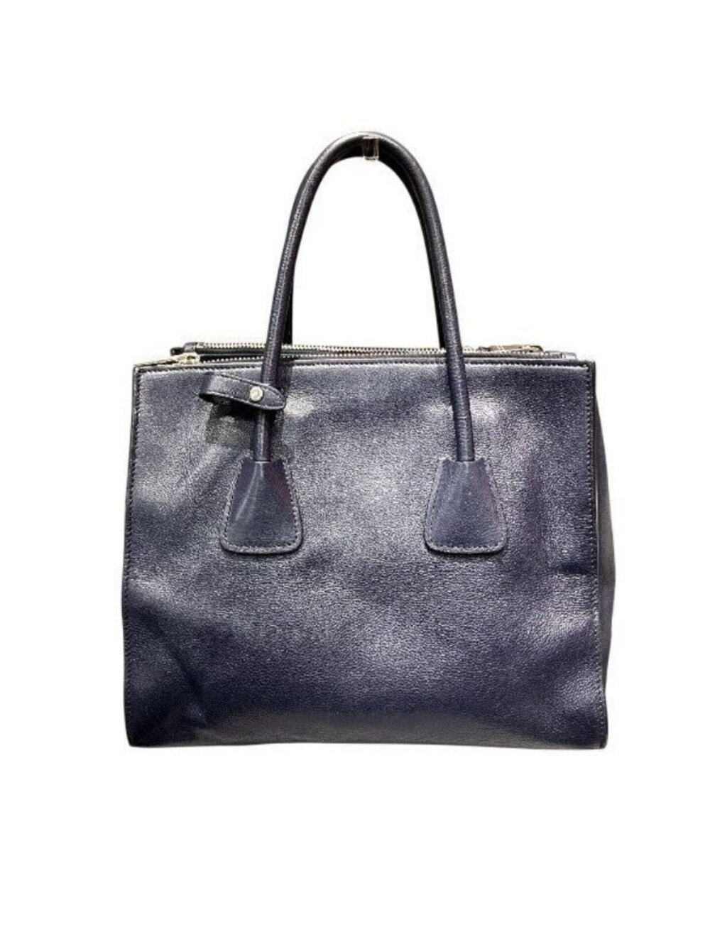 Prada Vitello Daino Navy Tote - Picture 2 of 9